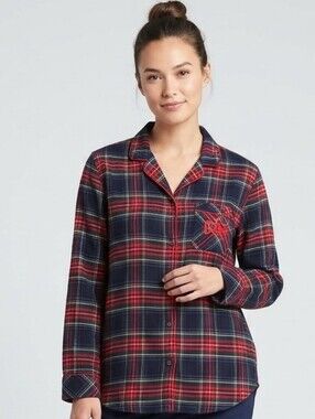 GAP Pendelton Red and Navy Plaid Pajama Shirt